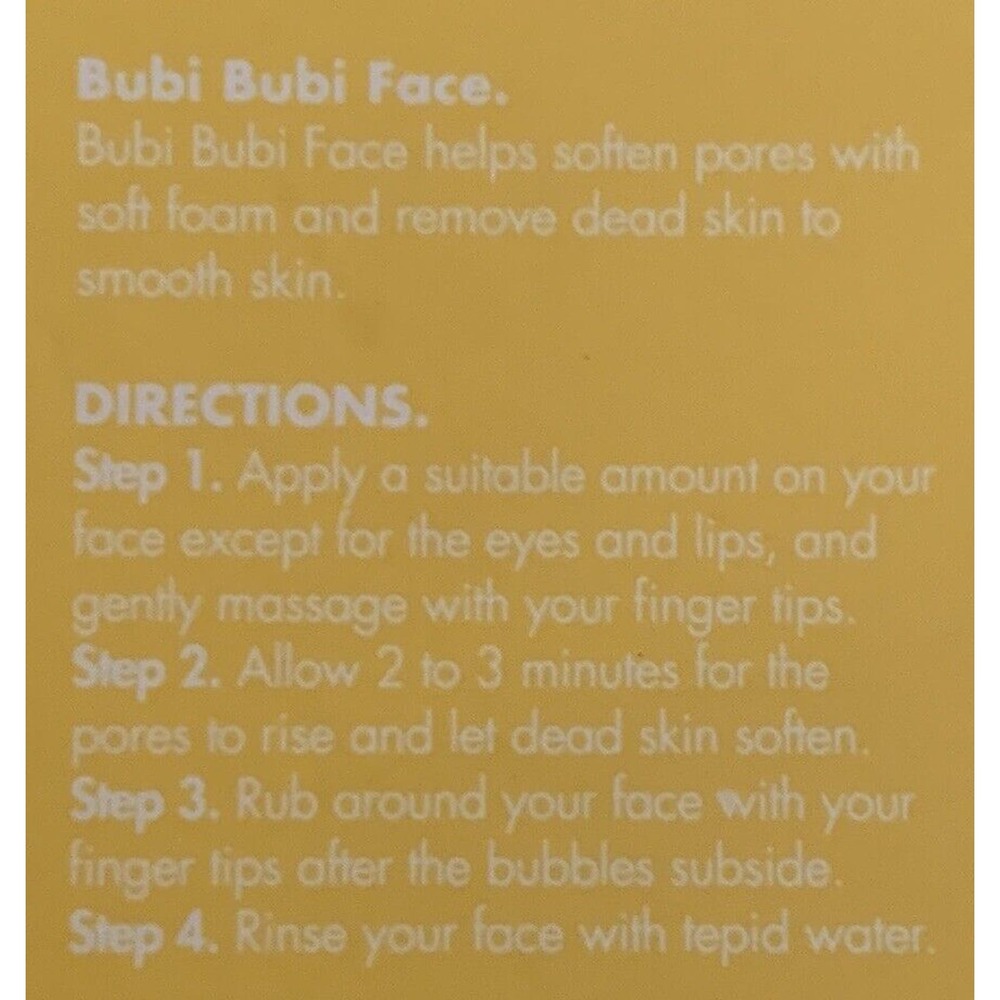 unpa BUBI BUBI FACE Bubble Peeling Gel Mask K-Beauty NIB - Picture 3 of 4